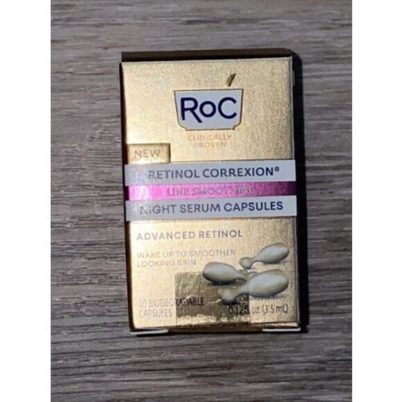 RoC Retinol Correxion Line Smoothing Night Serum Capsules (10 capsules) 3.5ml - Picture 1 of 6
